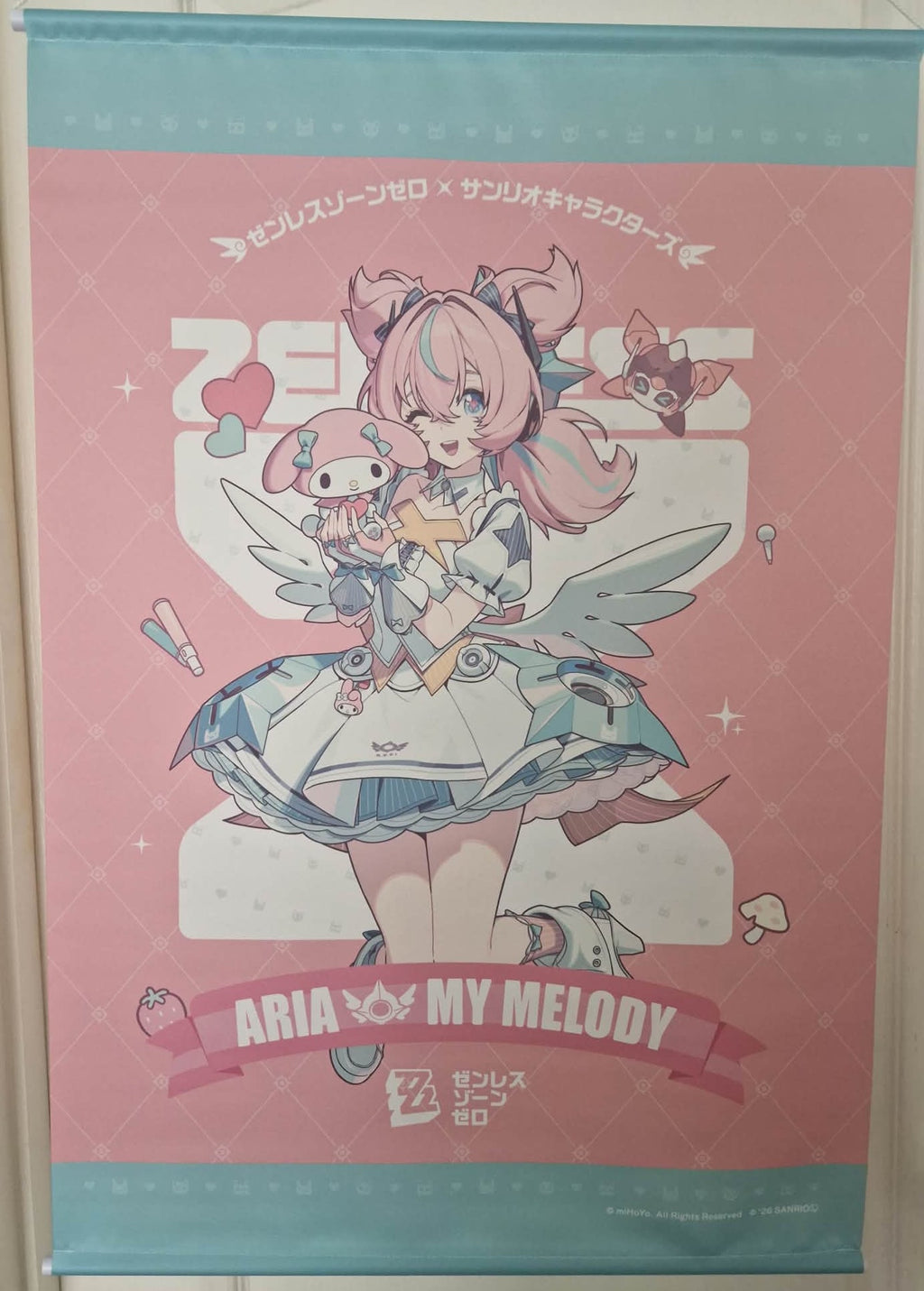Zenless Zone Zero × Sanrio Wall Scroll - Aria & My Melody (GIGO Exclusive)