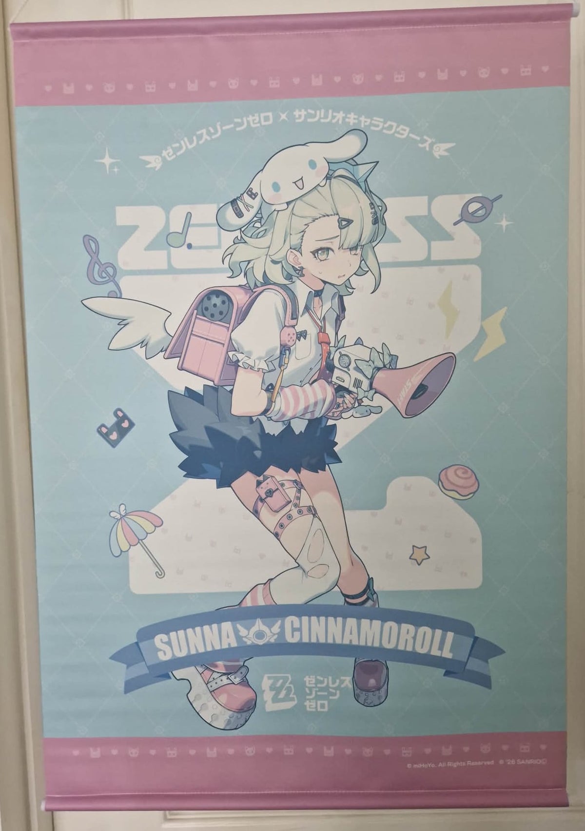 Zenless Zone Zero × Sanrio Wall Scroll - Sunna & Cinnamoroll (GIGO Exclusive)