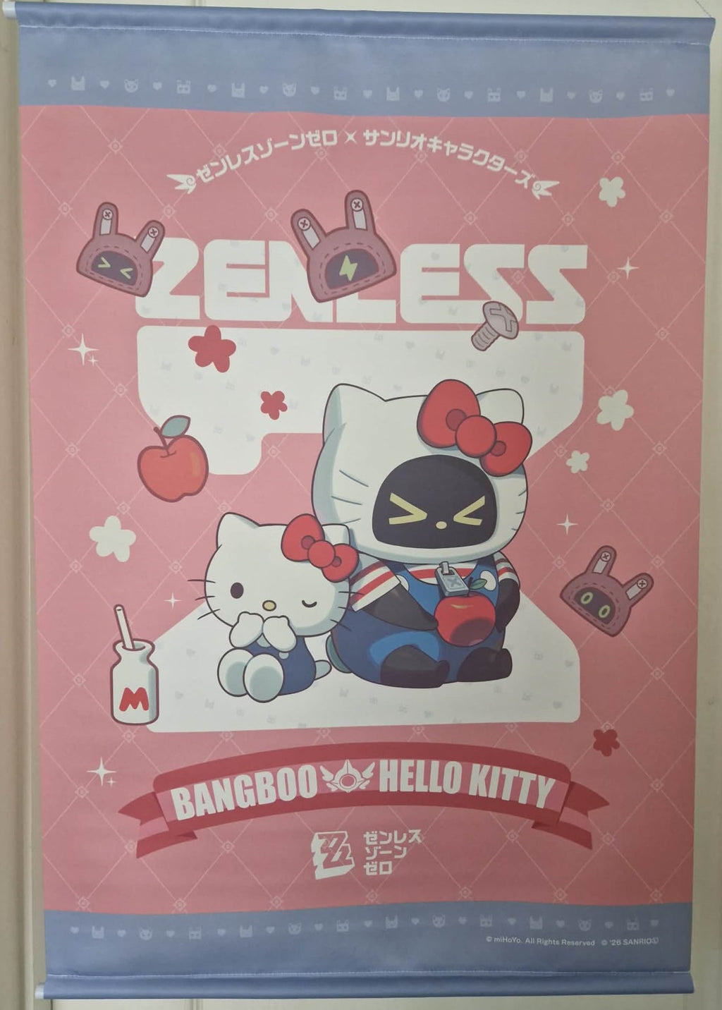 Zenless Zone Zero × Sanrio Wall Scroll - Bangboo & Hello Kitty (GIGO Exclusive)