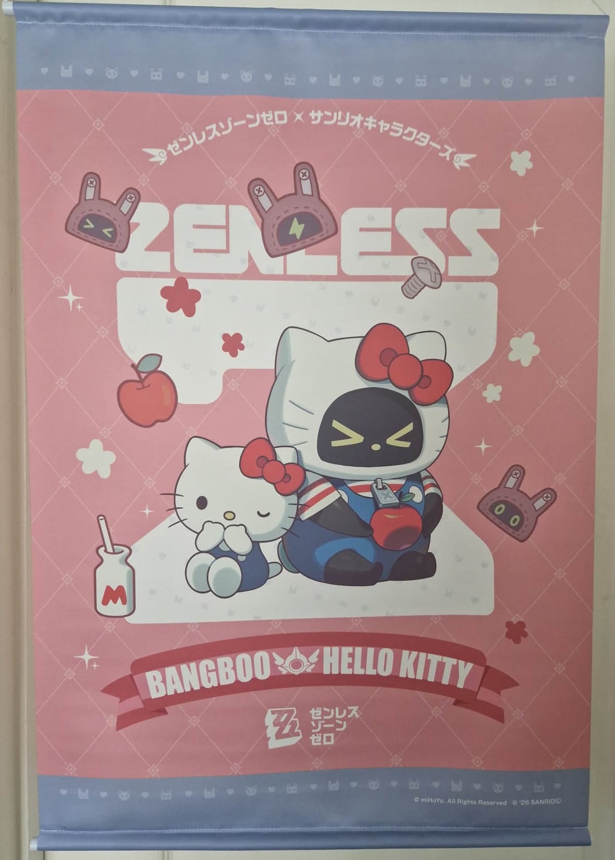 Zenless Zone Zero × Sanrio Wall Scroll - Bangboo & Hello Kitty (GIGO Exclusive)