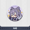 Genshin Impact Default Stamp Series Pearl Tin Badge Chibi Keqing [Kokusei]