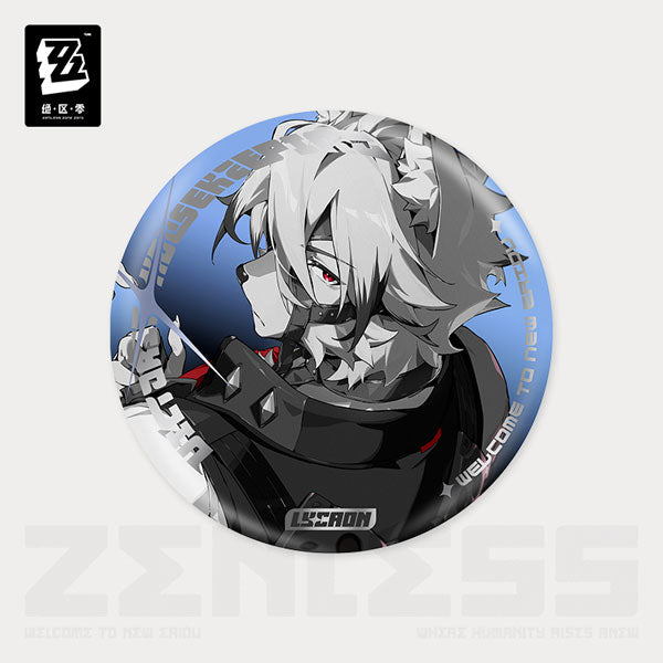 Zenless Zone Zero Mindscape Cinema Series Tin Badge - Victoria Housekeeping Co. Lycaon