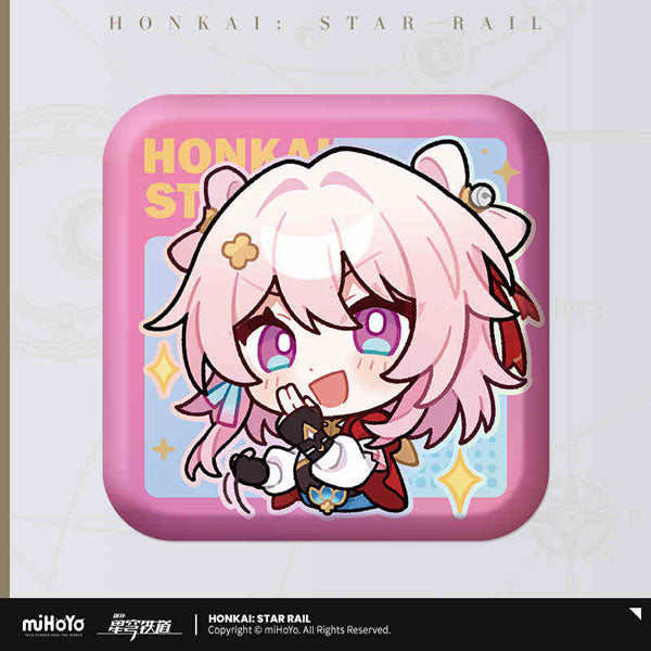 Honkai: Star Rail Pom-Pom Gallery Series Square Tin Badge March 7th