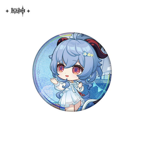 Genshin Impact Mattari Manyuu Series Chibi Tin Badge Ganyu official merchandise