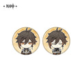 Genshin Impact Taking Pictures and Recounting Good Times Series Mini Tin Badge Set Zhongli
