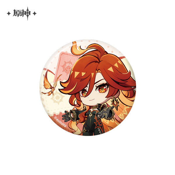 Genshin Impact Teyvat Exhibit Series Chibi Tin Badge Mavuika official merchandise