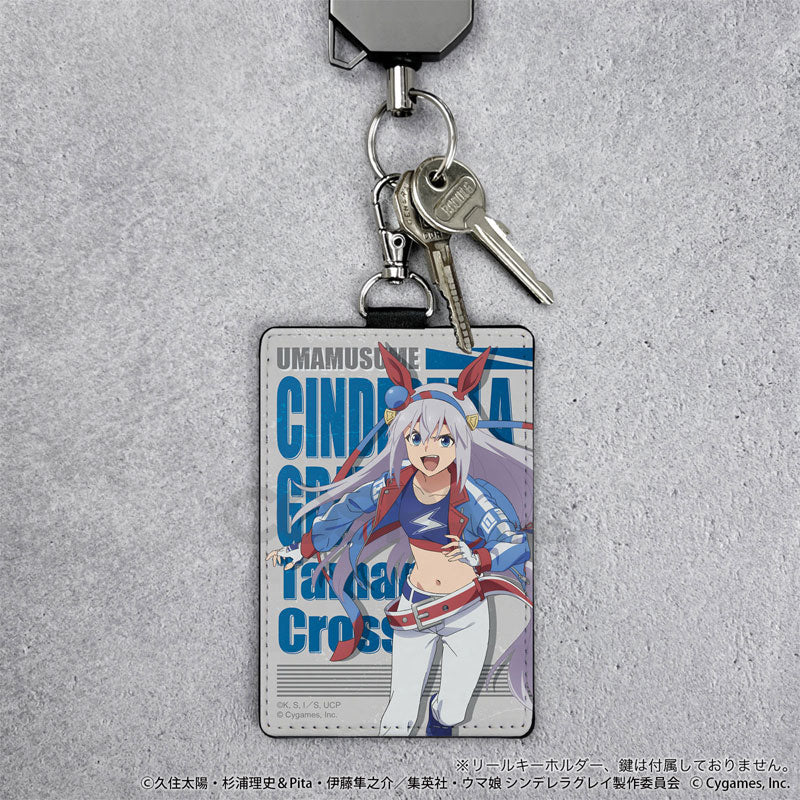 Anime "Uma Musume Cinderella Gray" Tamamo Cross Pass Case with Swivel Snap Hook