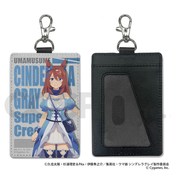 Anime "Uma Musume Cinderella Gray" Super Creek Pass Case with Swivel Snap Hook